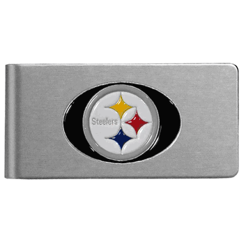 Pittsburgh Steelers Brushed Metal Money Clip