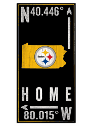 Pittsburgh Steelers Coordinate 6x12 Sign