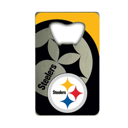 Pittsburgh Steelers Credit Card Style Bottle Opener - 2 x 3.25