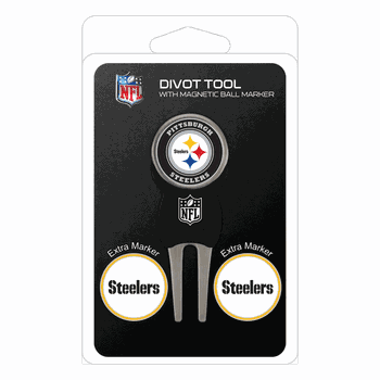 Pittsburgh Steelers Divot Tool Pack - Signature tool w/ 3 markers