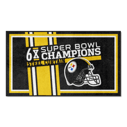 Pittsburgh Steelers Dynasty 3ft. x 5ft. Plush Area Rug