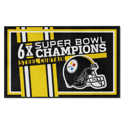 Pittsburgh Steelers Dynasty 4ft. x 6ft. Plush Area Rug