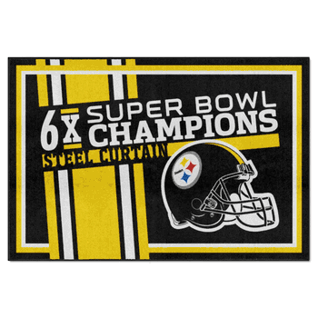 Pittsburgh Steelers Dynasty 5ft. x 8ft. Plush Area Rug
