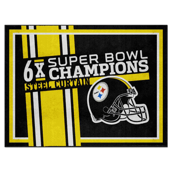 Pittsburgh Steelers Dynasty 8ft. x 10ft. Plush Area Rug