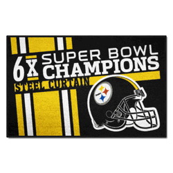 Pittsburgh Steelers Dynasty Starter Mat Accent Rug - 19in. x 30in.