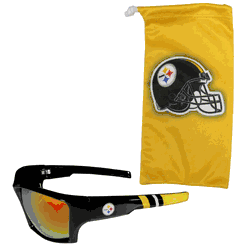 Pittsburgh Steelers Edge Wrap Sunglass and Bag Set