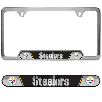 Pittsburgh Steelers Embossed License Plate Frame, 6.25in x 12.25in