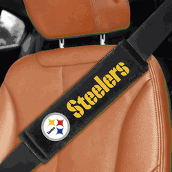 Pittsburgh Steelers Embroidered Seatbelt Pad - 2 Pieces