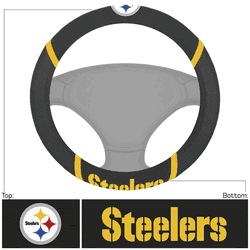 Pittsburgh Steelers Embroidered Steering Wheel Cover