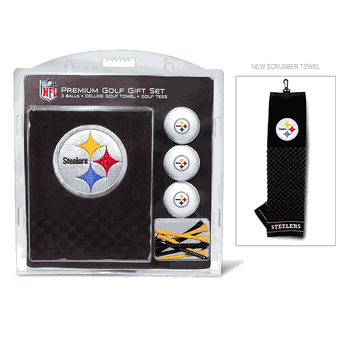 Pittsburgh Steelers Embroidered Towel Golf Gift Set