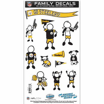 Pittsburgh Steelers Family Decal Set Medium