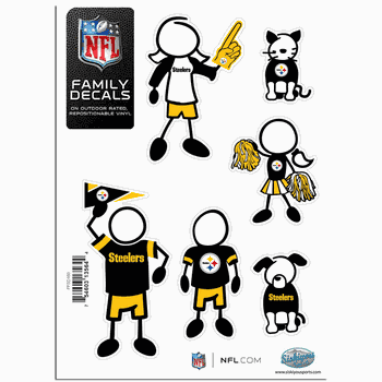 Pittsburgh Steelers Family Decal Set Small