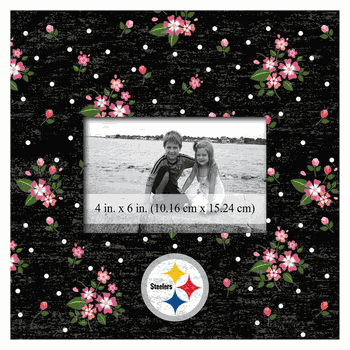 Pittsburgh Steelers Floral 10x10 Frame