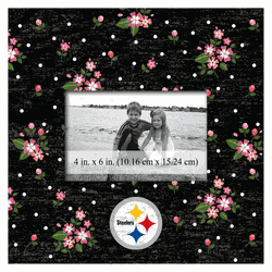 Pittsburgh Steelers Floral 10x10 Frame