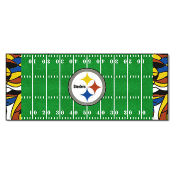 Pittsburgh Steelers Football Field Runner Mat - 30in. x 72in. XFIT Design