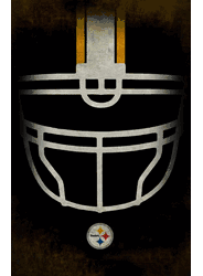 Pittsburgh Steelers Ghost Helmet 17x26
