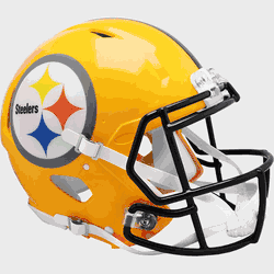 Pittsburgh Steelers Gold  Authentic Speed Full Size Throwback Football Helmet