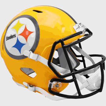 Pittsburgh Steelers Gold Speed Replica Full Size Throwback Helmet