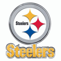 Pittsburgh Steelers Heavy Duty Aluminum Embossed Color Emblem - Alternate