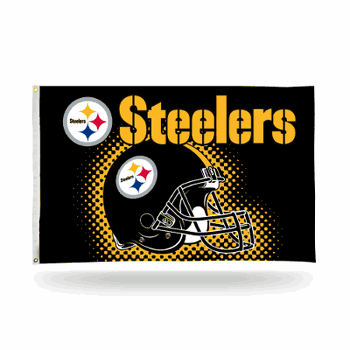 Pittsburgh Steelers Helmet Banner Flag (3X5)