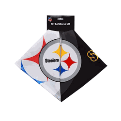 Pittsburgh Steelers Home and Away Pet Bandana Set Medium