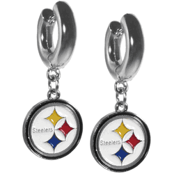 Pittsburgh Steelers Huggie Hoop Earrings