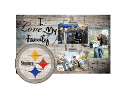 Pittsburgh Steelers I Love my Family Clip Frame