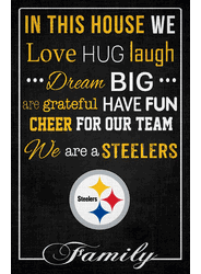 Pittsburgh Steelers In This House 17x26