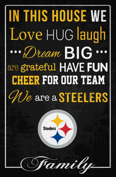 Pittsburgh Steelers In This House 17x26