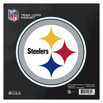Pittsburgh Steelers Large Team Logo Magnet 10