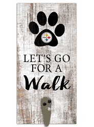 Pittsburgh Steelers Leash Holder 6x12 Sign