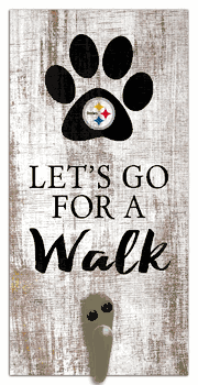 Pittsburgh Steelers Leash Holder 6x12 Sign