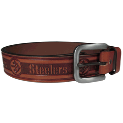 Pittsburgh Steelers Leather Embossed Belt