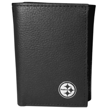 Pittsburgh Steelers Leather Logo Tri-fold Wallet