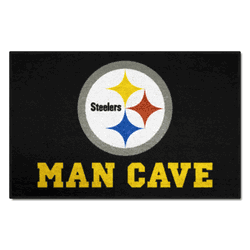 Pittsburgh Steelers Man Cave Starter Mat Accent Rug - 19in. x 30in.