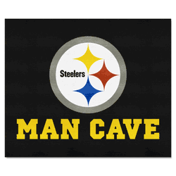 Pittsburgh Steelers Man Cave Tailgater Rug - 5ft. x 6ft.