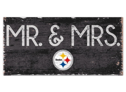 Pittsburgh Steelers Mr & Mrs Sign
