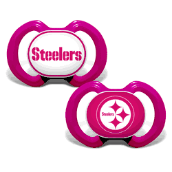 Pittsburgh Steelers Pacifier 2-Pack - Pink