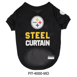 Pittsburgh Steelers Pet Raglan Jersey - Medium