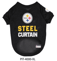 Pittsburgh Steelers Pet Raglan Jersey X-Large