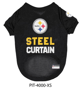 Pittsburgh Steelers Pet Raglan Jersey X-Small
