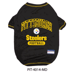 Pittsburgh Steelers Pet Tee Shirt - Medium