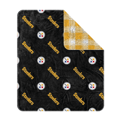 Pittsburgh Steelers Plush Sherpa Throw 50x60