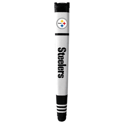 Pittsburgh Steelers Putter Grip (White with colored stripes)