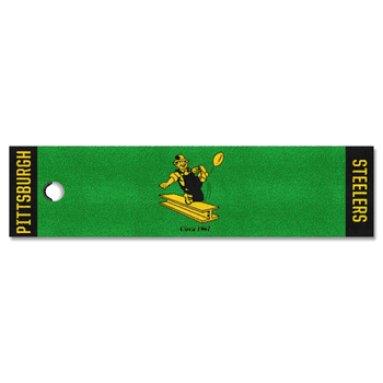 Pittsburgh Steelers Putting Green Mat - 1.5ft. x 6ft., NFL Vintage