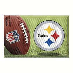 Pittsburgh Steelers Rubber Scraper Door Mat