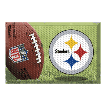 Pittsburgh Steelers Rubber Scraper Door Mat