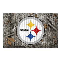 Pittsburgh Steelers Rubber Scraper Door Mat Camo