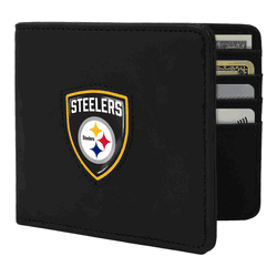 Pittsburgh Steelers Shield Wallet - Black