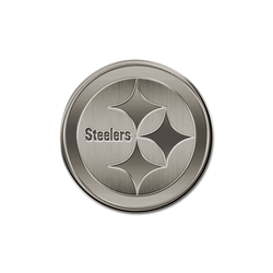 Pittsburgh Steelers Standard Round Antique Auto Emblem
